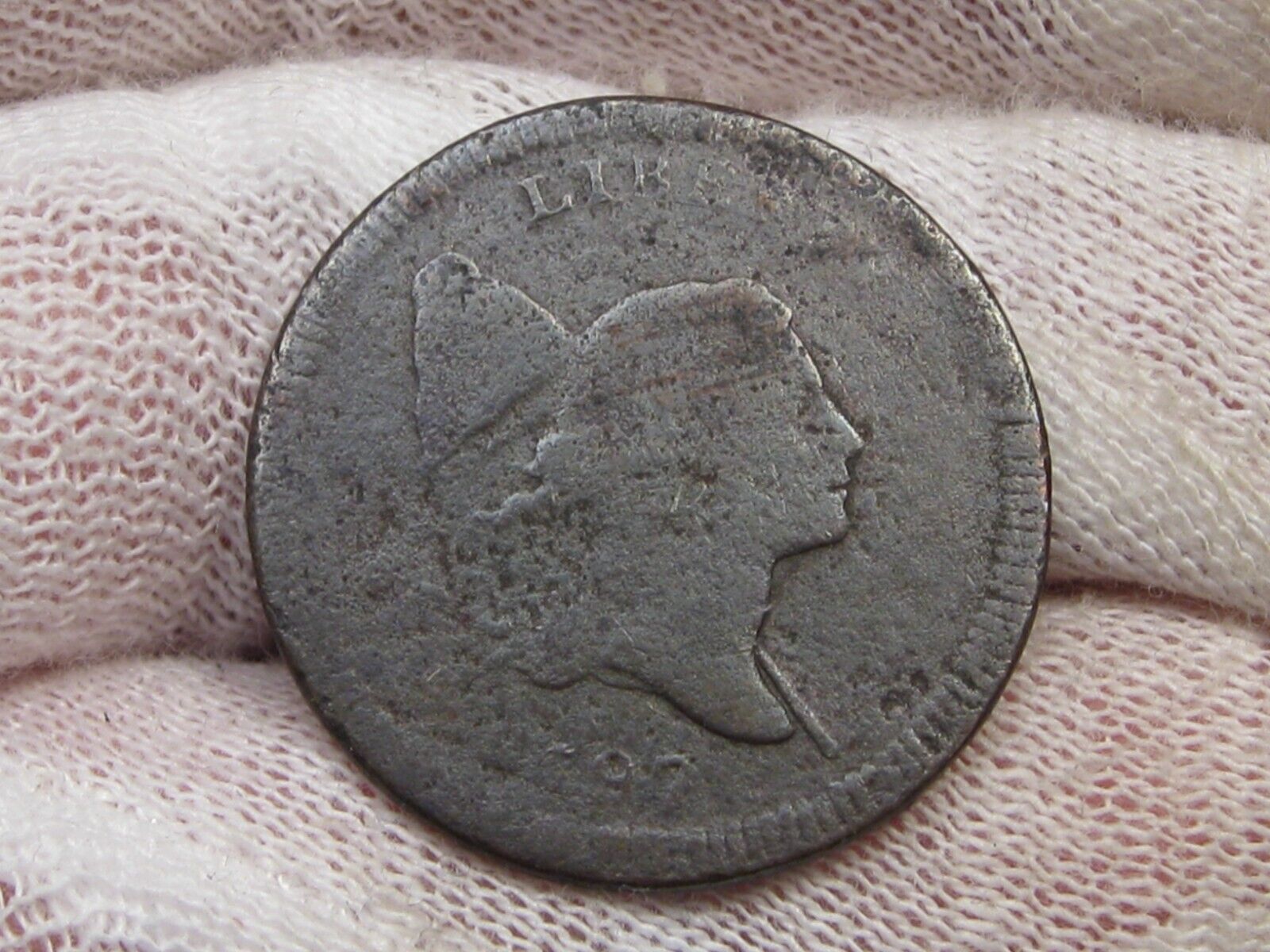1797 Liberty Cap Flowing Hair Half Cent.  #28